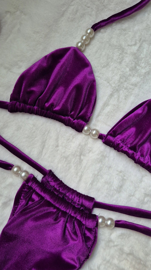 Velvet morado ref 001 traje de baño