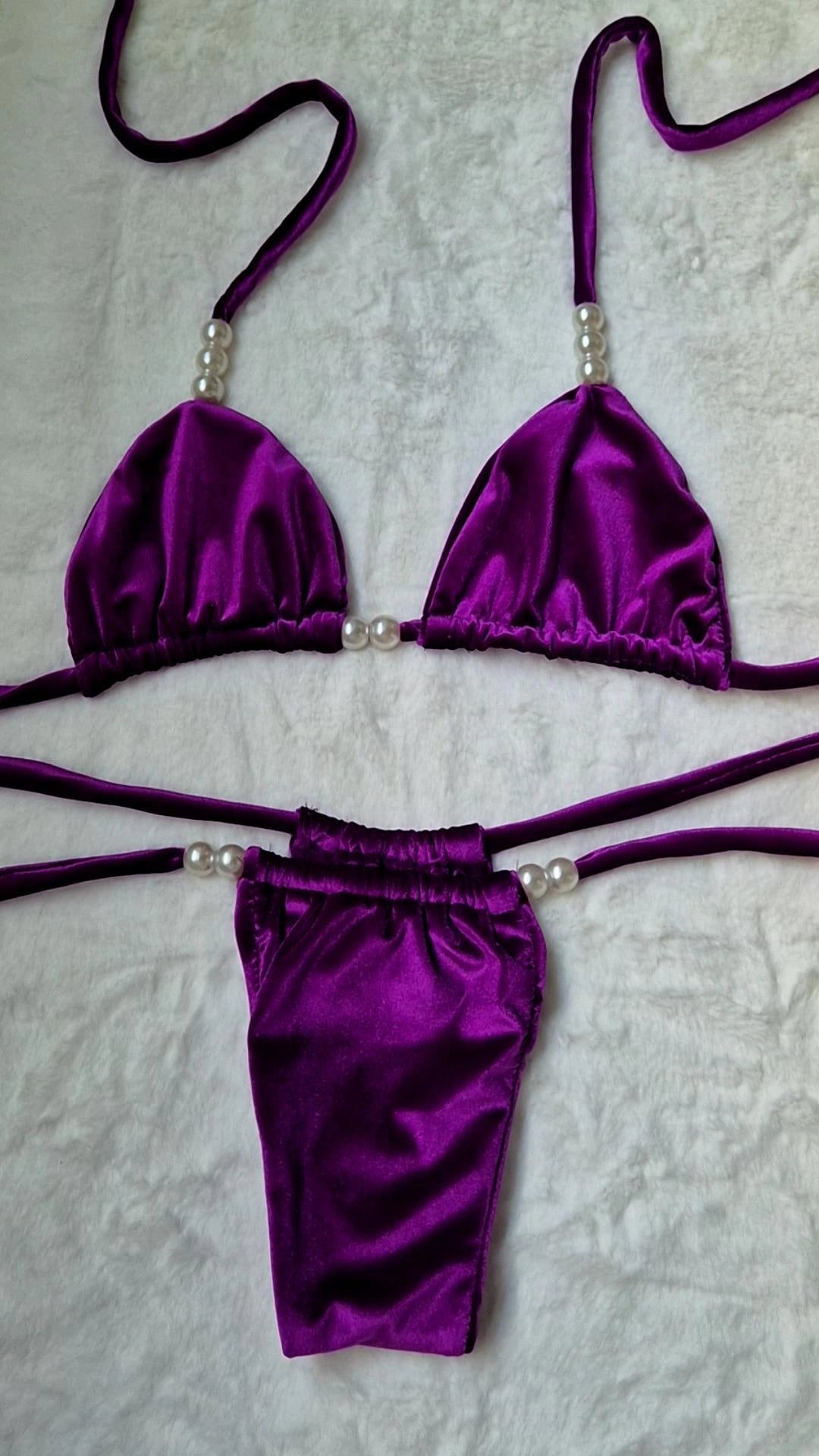 Velvet morado ref 001 traje de baño