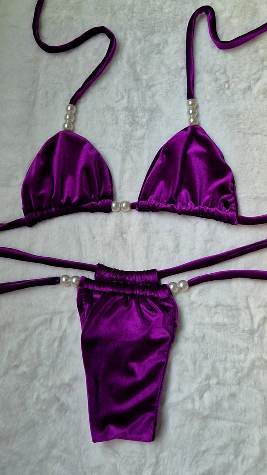 Velvet morado ref 001 traje de baño